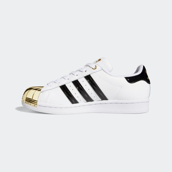 Adidas Originals Women's White SUPERSTAR METAL TOE Fashion Sneakers 5.5 FV3310 - Picture 4 of 6